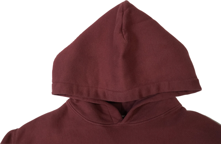 College Burgundy Hoodie Sample