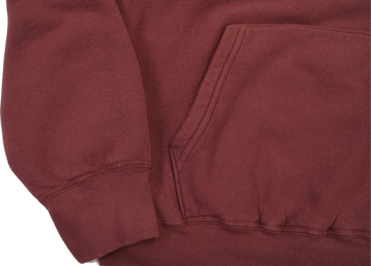 College Burgundy Hoodie Sample