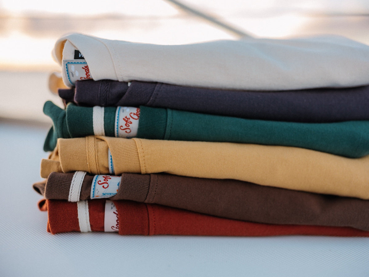 The Heavyweight Tee in Fall 2026 colors, Fall 2026 lifestyle