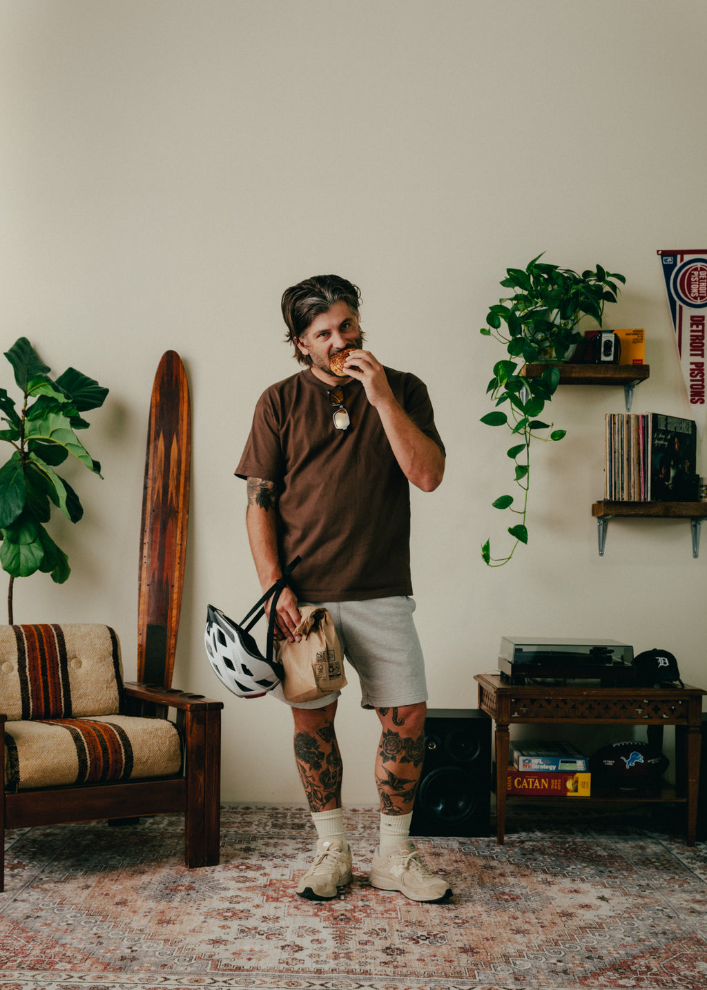 The Heavy Weight Tee - Downtown Brown