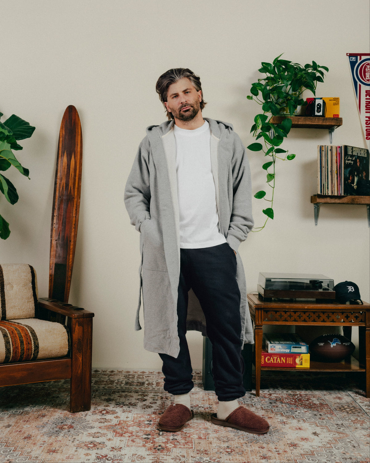 The French Terry Hooded Robe