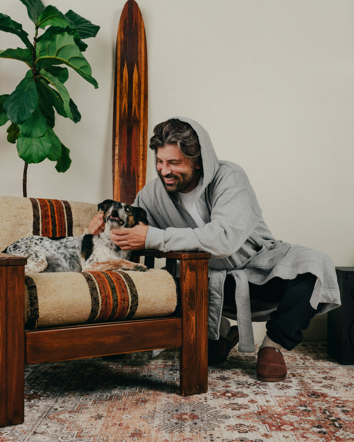 The French Terry Hooded Robe