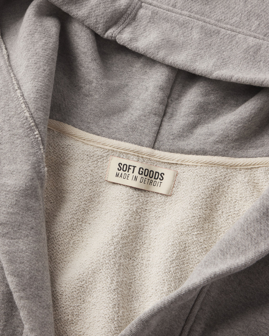The French Terry Hooded Robe - Heather Gray