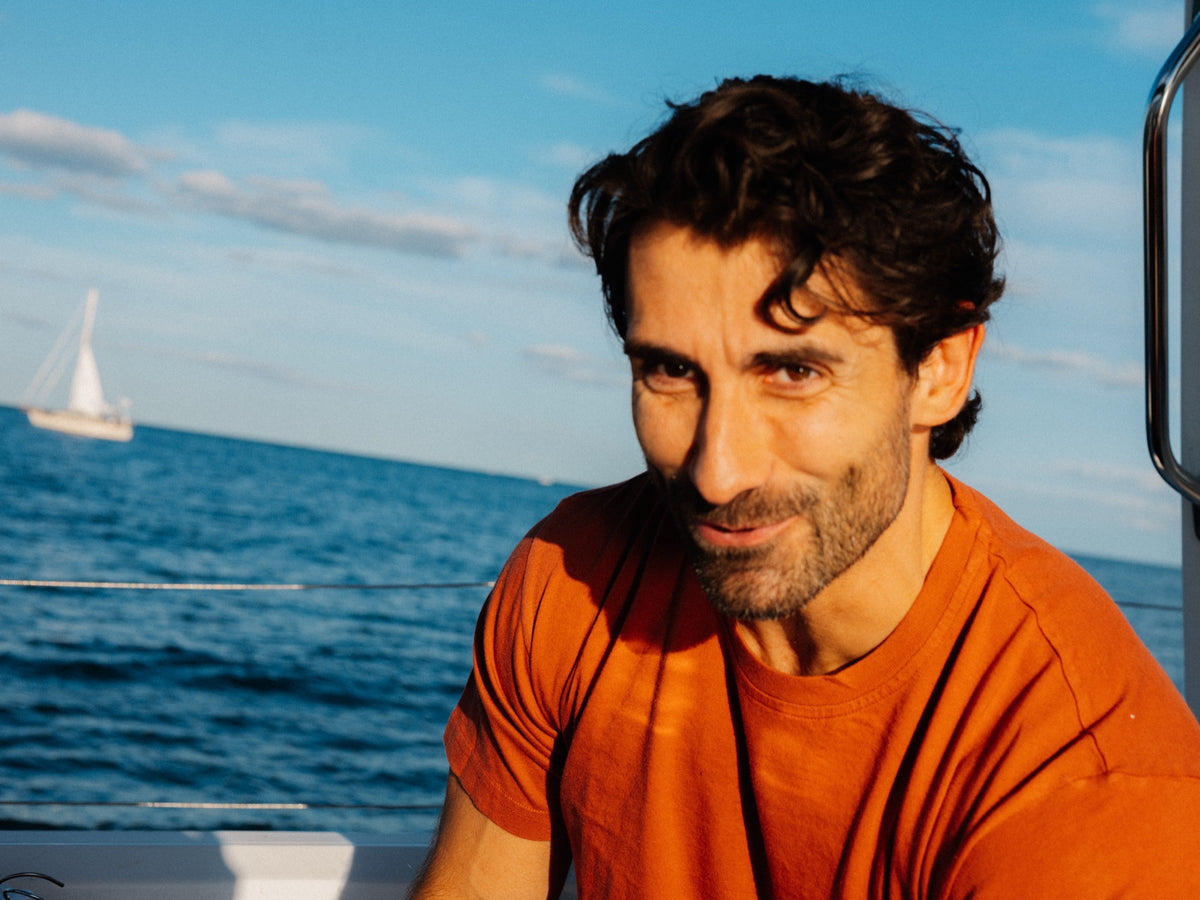 The Classic Tee in Cayenne, Fall 2026 lifestyle