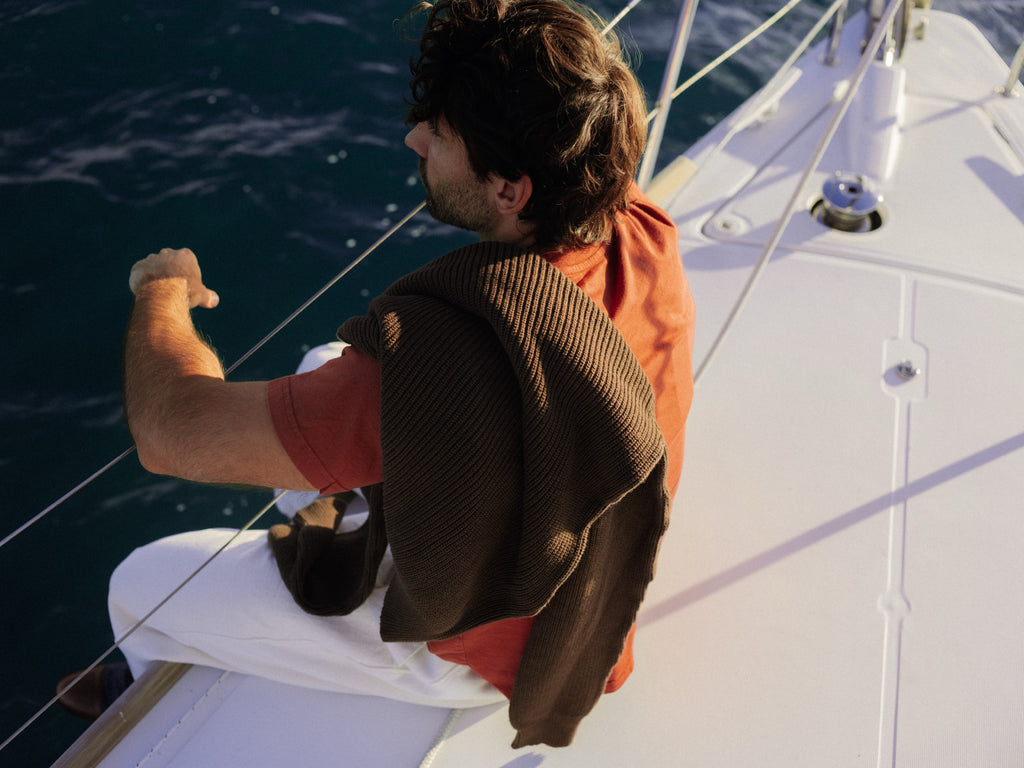 The Classic Tee in Cayenne, Fall 2026 lifestyle