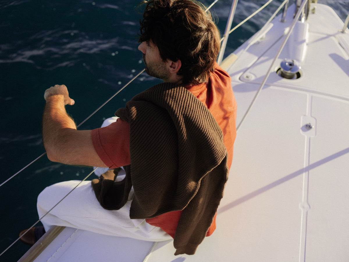The Classic Tee in Cayenne, Fall 2026 lifestyle