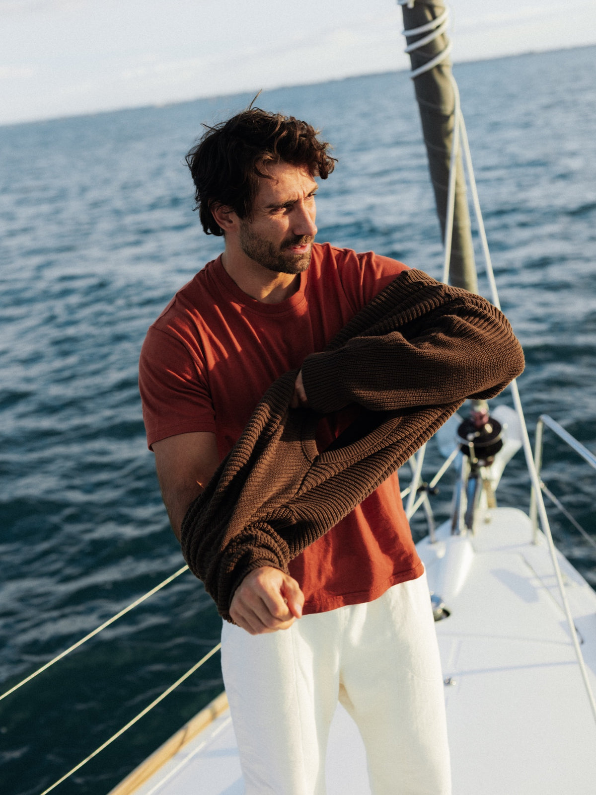 The Classic Tee in Cayenne, Fall 2026 lifestyle