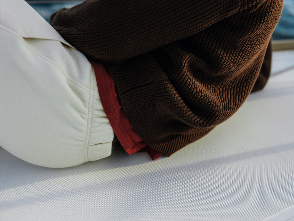 Double Front Sweatpants in Natural, Fall 2026 lifestyle