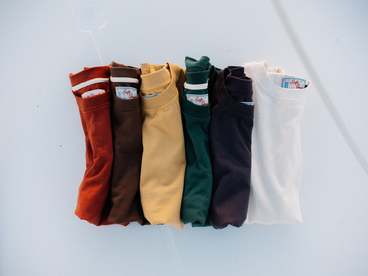 The Heavyweight Tee in Fall 2026 colors, Fall 2026 lifestyle