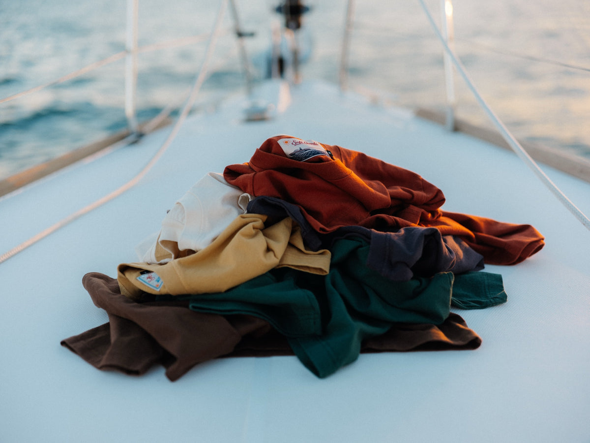 The Heavyweight Tee in Fall 2026 colors, Fall 2026 lifestyle
