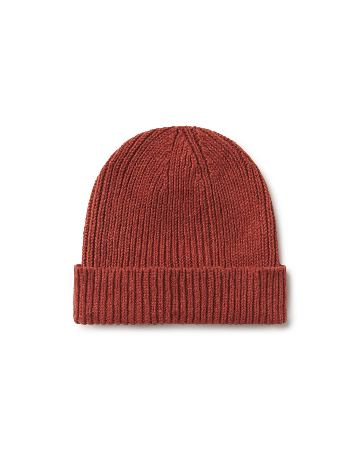 Cotton Cuff Beanie in Cayenne