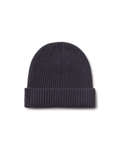 Cotton Cuff Beanie in Deep Purple