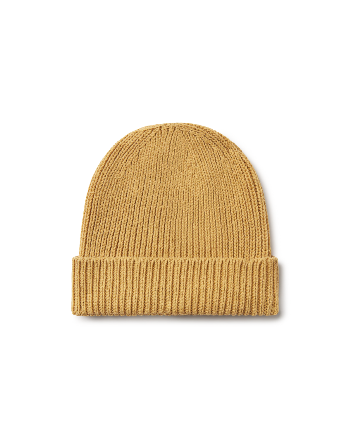 Cotton Cuff Beanie in Dijon