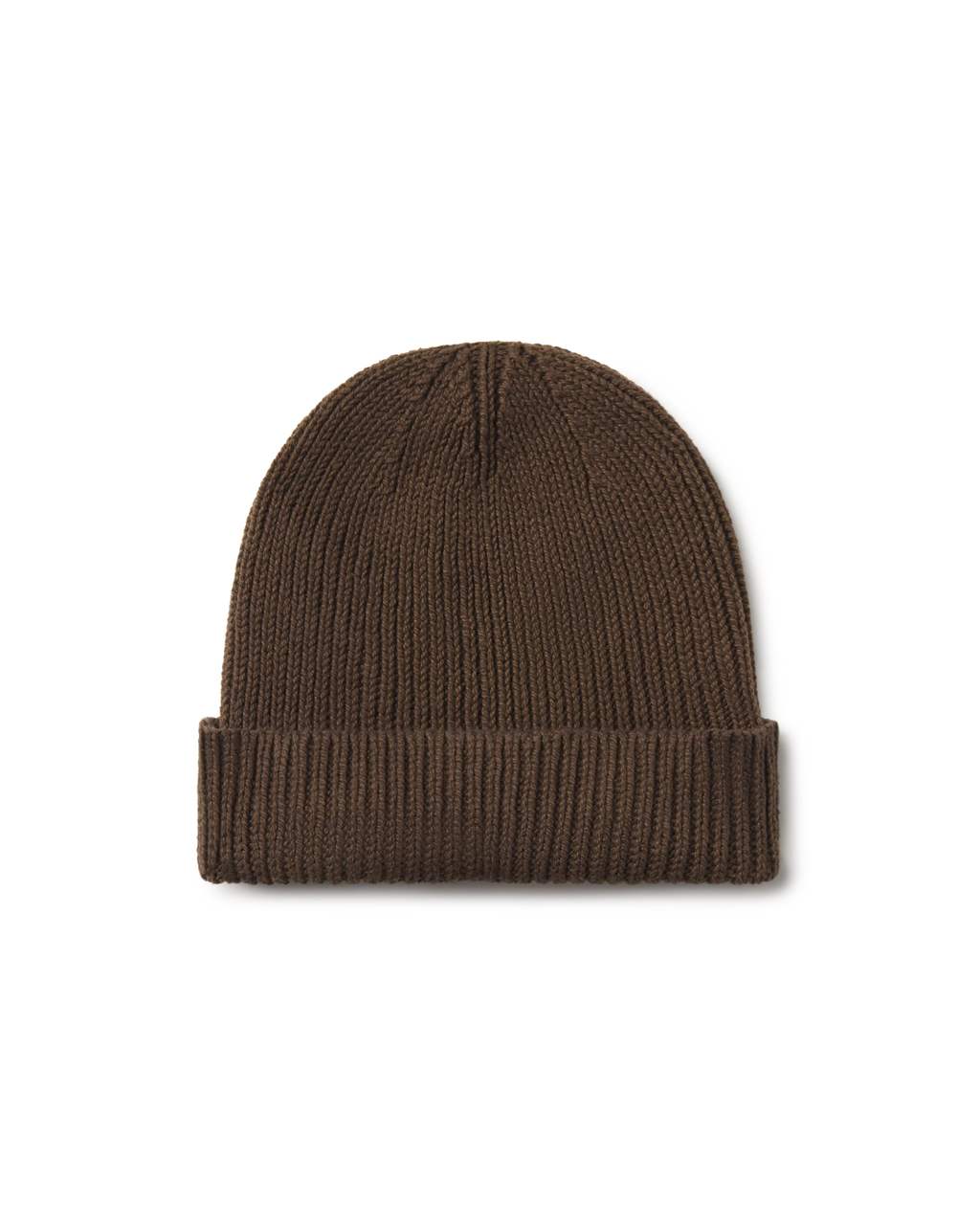 Cotton Cuff Beanie in Downtown Brown