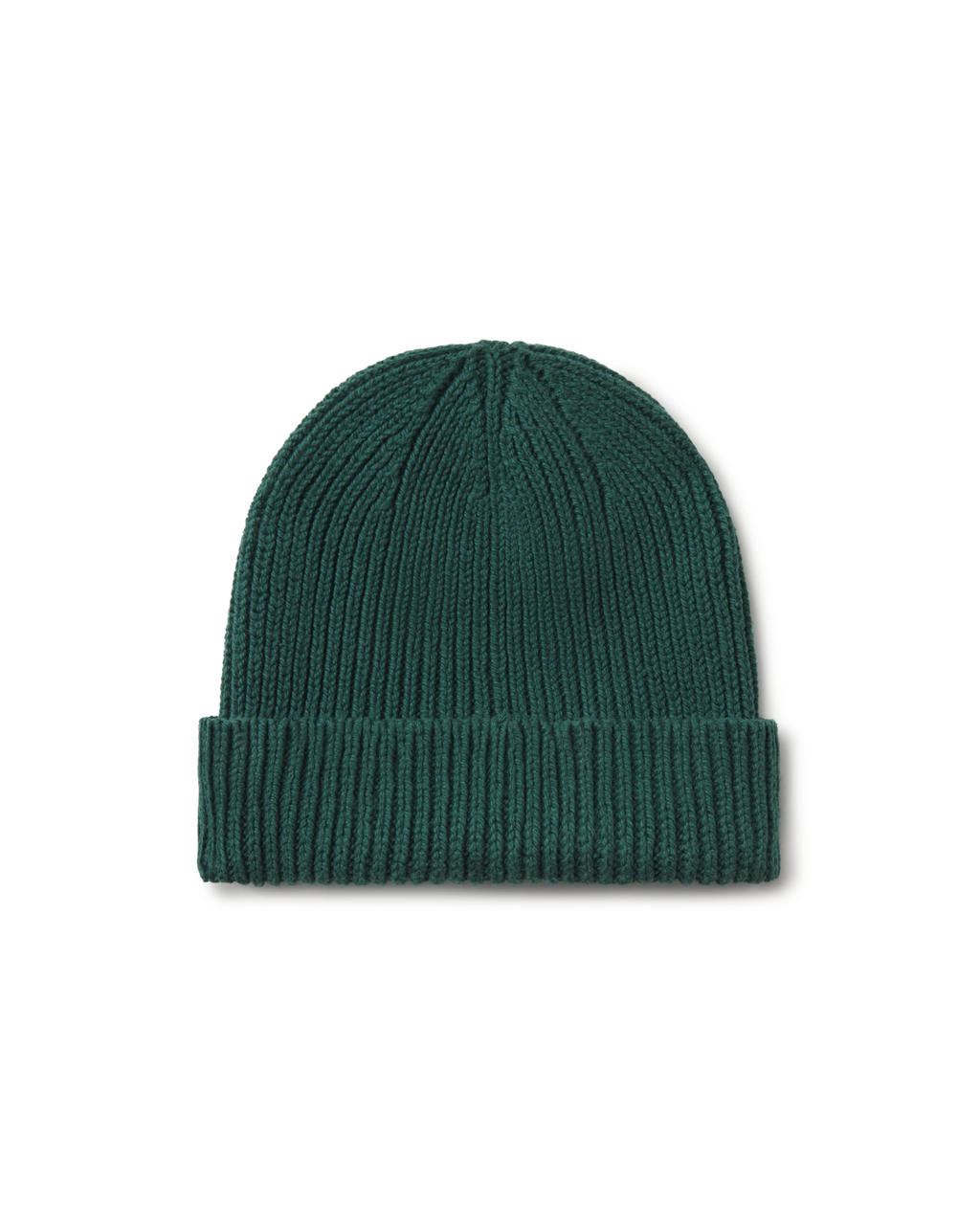 Cotton Cuff Beanie in Pine Needle