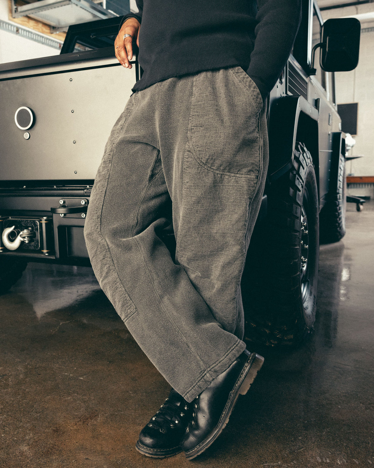Double Front Sweatpants - Pigment Black