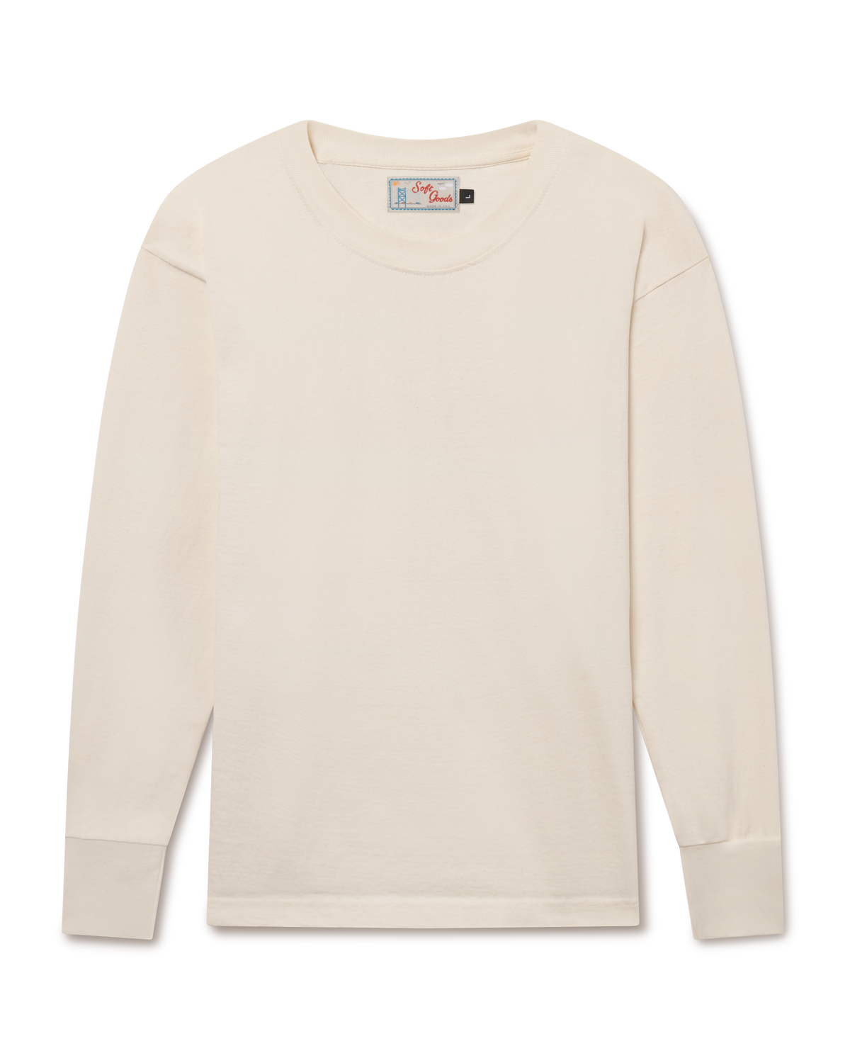 The Heavyweight Longsleeve in Natural, front