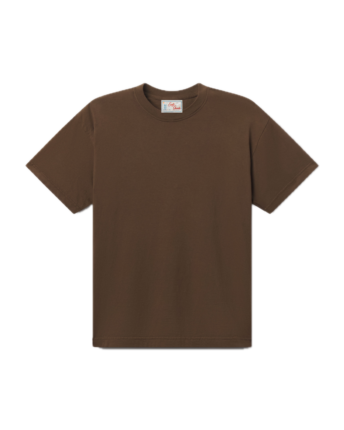 The Heavyweight Tee in Downtown Brown, front
