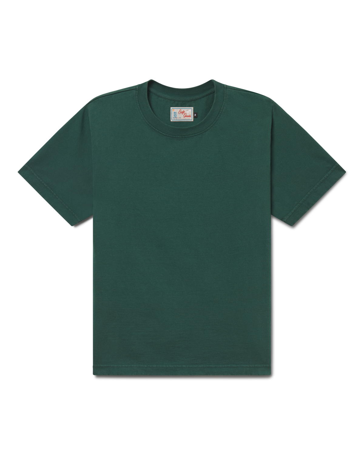 The Heavyweight Tee in Pine Needle, front