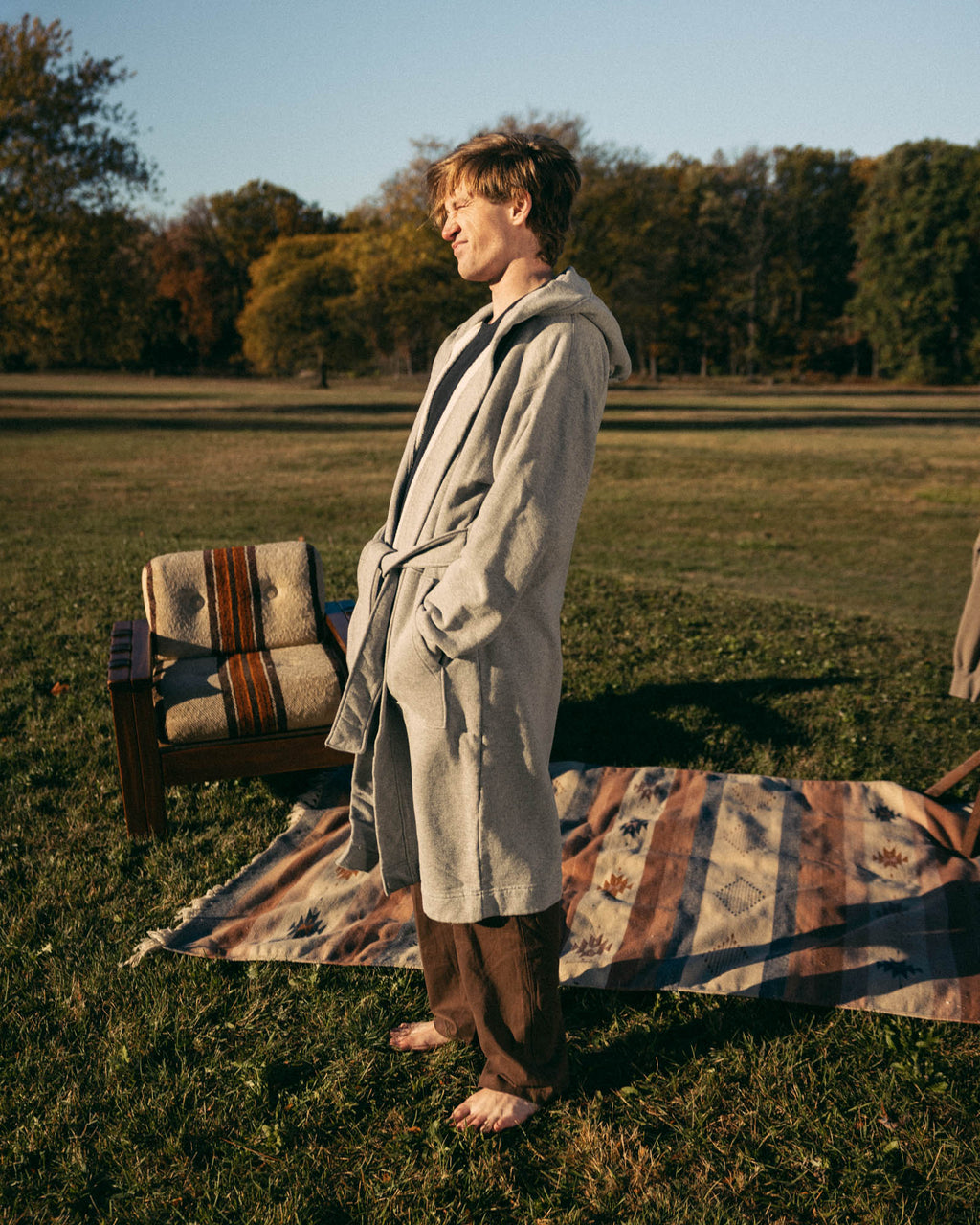 The French Terry Hooded Robe