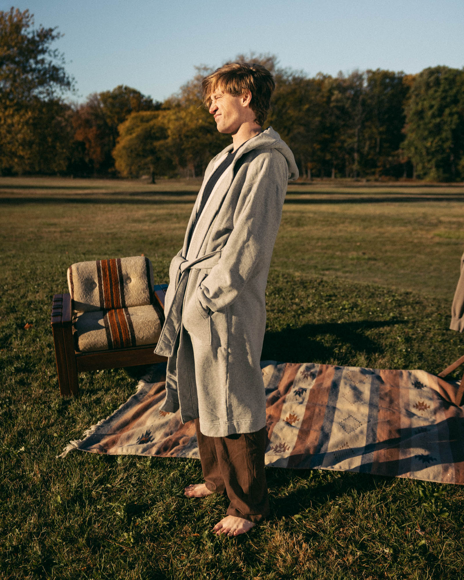 The French Terry Hooded Robe