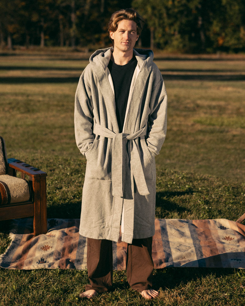 The French Terry Hooded Robe