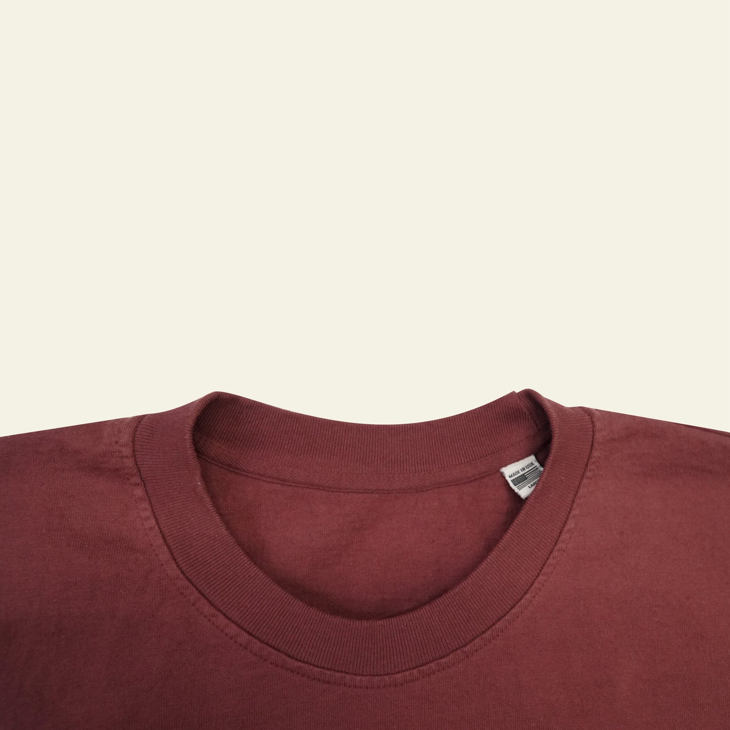 Collegiate Burgundy Tee Sample