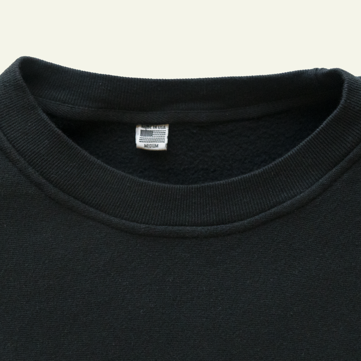 Vintage Black Crewneck Sample